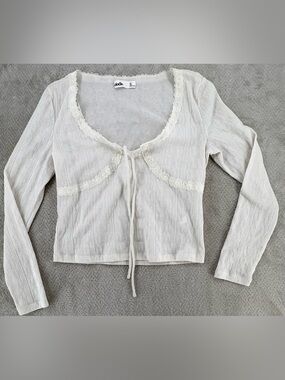 Elodie Lace Tie Front Top